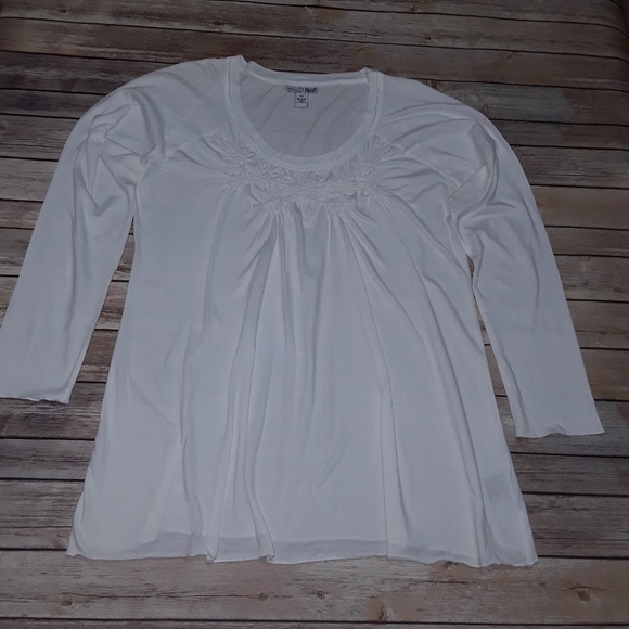 RXB Tops - White long sleeve t shirt size XXL